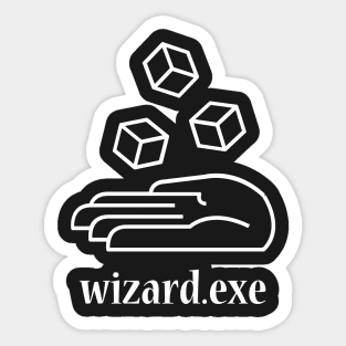 Wizard.exe - Magical Aesthetic Vaporwave Sticker